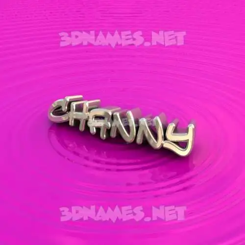 channy in Pink Graffiti style - 3D name wallpaper