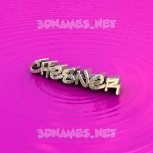 chesner in Pink Graffiti style - 3D name wallpaper