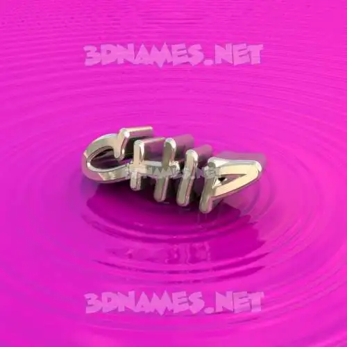 chip in Pink Graffiti style - 3D name wallpaper
