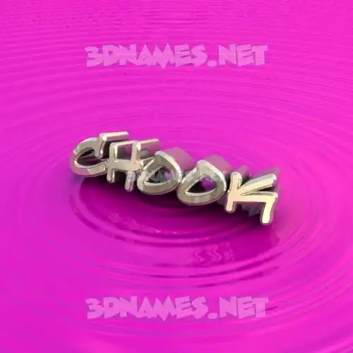 chook in Pink Graffiti style - 3D name wallpaper chook in Pink Graffiti style - 3D name wallpaper