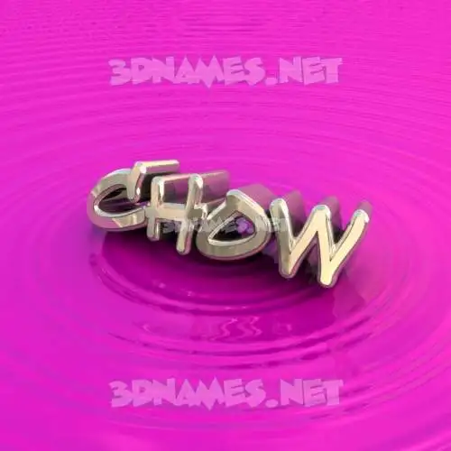 chow in Pink Graffiti style - 3D name wallpaper chow in Pink Graffiti style - 3D name wallpaper
