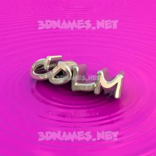 colm in Pink Graffiti style - 3D name wallpaper