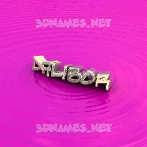 dalibor in Pink Graffiti style - 3D name wallpaper