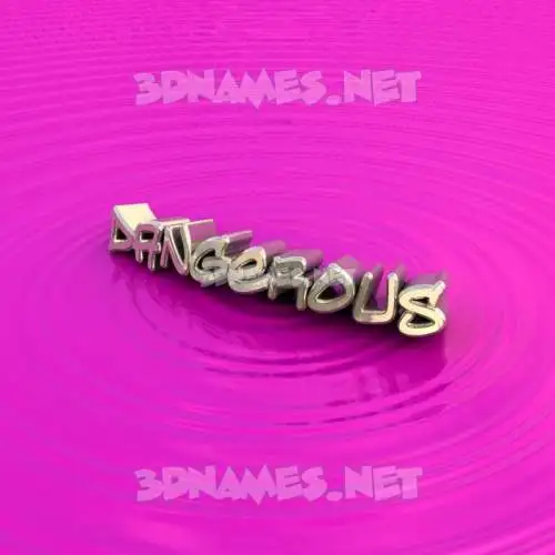 dangerous in Pink Graffiti style - 3D name wallpaper dangerous in Pink Graffiti style - 3D name wallpaper