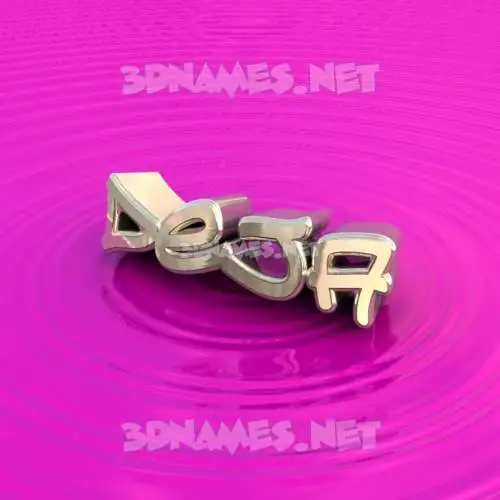 deja in Pink Graffiti style - 3D name wallpaper