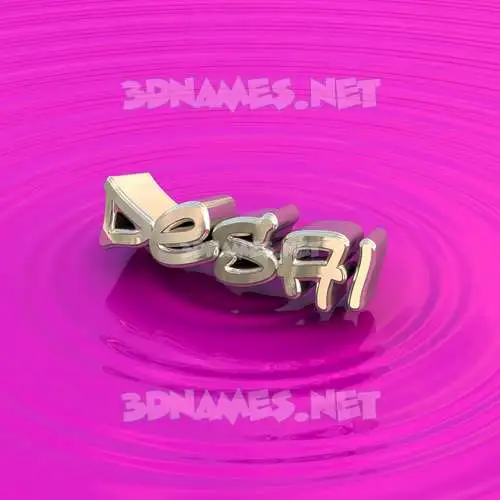 desai in Pink Graffiti style - 3D name wallpaper