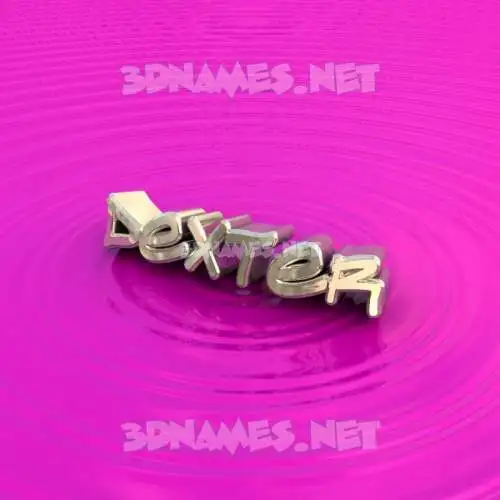 dexter in Pink Graffiti style - 3D name wallpaper