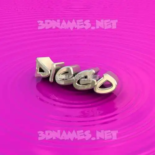 diego in Pink Graffiti style - 3D name wallpaper