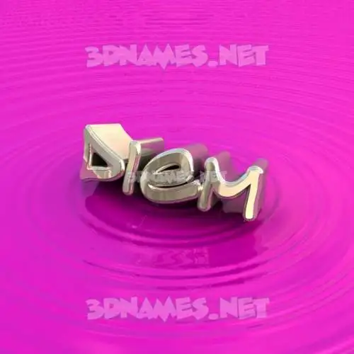 diem in Pink Graffiti style - 3D name wallpaper
