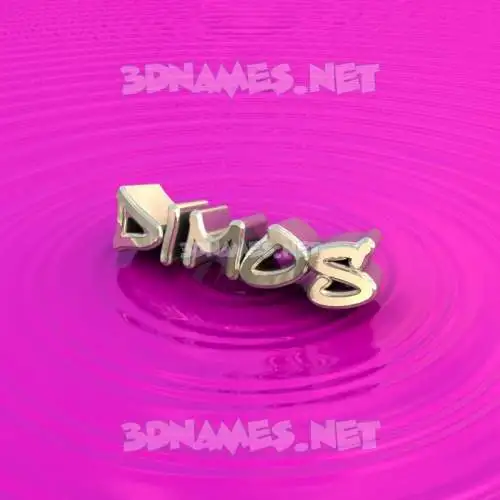 dimos in Pink Graffiti style - 3D name wallpaper