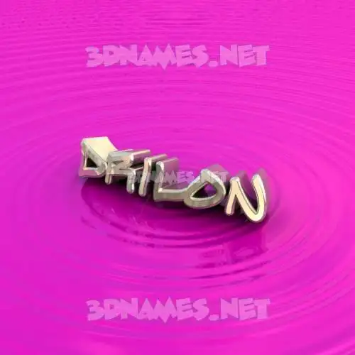 drilon in Pink Graffiti style - 3D name wallpaper