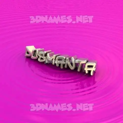 dusmanta in Pink Graffiti style - 3D name wallpaper