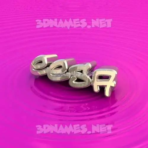 eesa in Pink Graffiti style - 3D name wallpaper