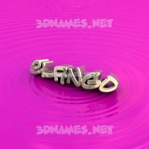 elango in Pink Graffiti style - 3D name wallpaper