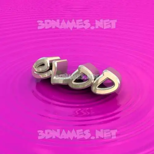 eloo in Pink Graffiti style - 3D name wallpaper