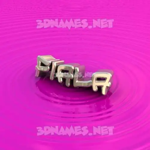 fiala in Pink Graffiti style - 3D name wallpaper