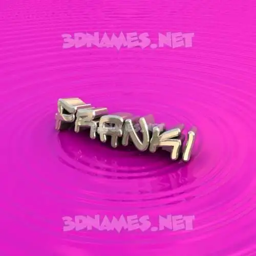 franki in Pink Graffiti style - 3D name wallpaper