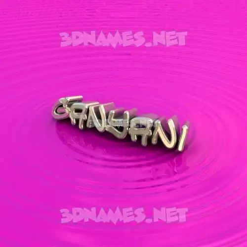 ganyani in Pink Graffiti style - 3D name wallpaper
