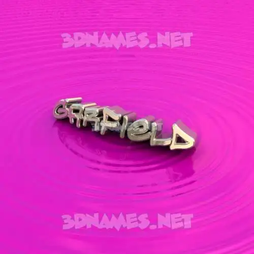 garfield in Pink Graffiti style - 3D name wallpaper