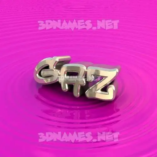gaz in Pink Graffiti style - 3D name wallpaper