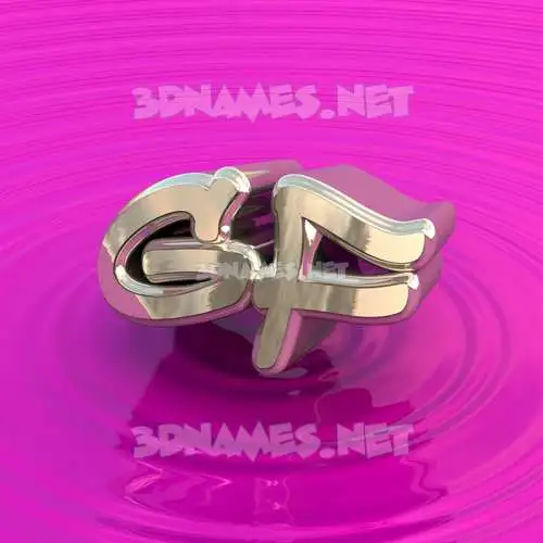 gf in Pink Graffiti style - 3D name wallpaper gf in Pink Graffiti style - 3D name wallpaper