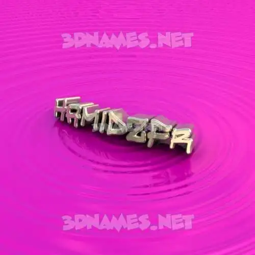hamidzfr in Pink Graffiti style - 3D name wallpaper