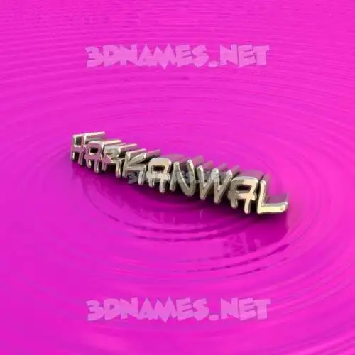 harkanwal in Pink Graffiti style - 3D name wallpaper