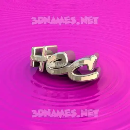 hec in Pink Graffiti style - 3D name wallpaper