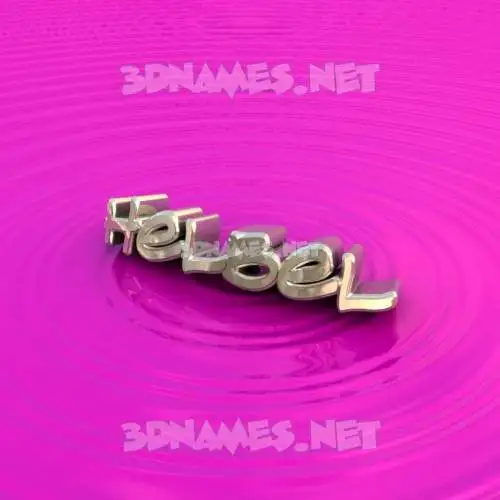 helbel in Pink Graffiti style - 3D name wallpaper