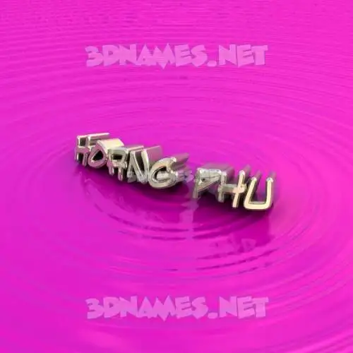 hoang phu in Pink Graffiti style - 3D name wallpaper