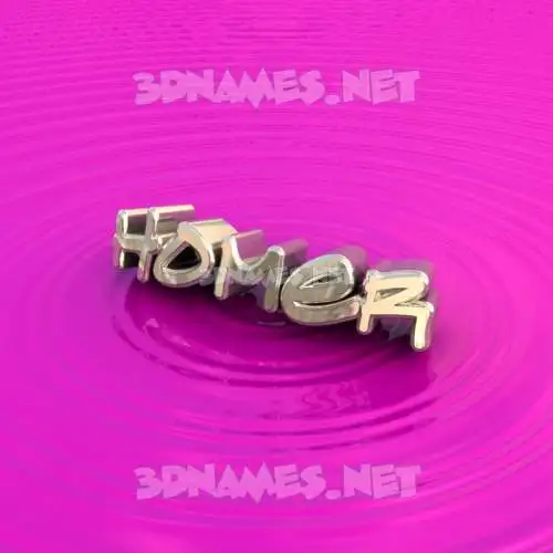 homer in Pink Graffiti style - 3D name wallpaper homer in Pink Graffiti style - 3D name wallpaper