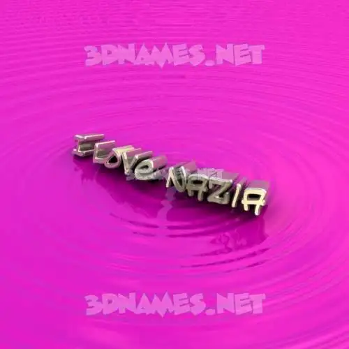i love nazia in Pink Graffiti style - 3D name wallpaper