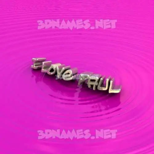 i love paul in Pink Graffiti style - 3D name wallpaper