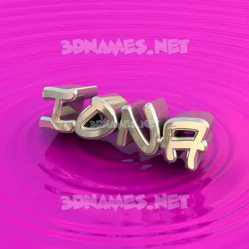 iona in Pink Graffiti style - 3D name wallpaper iona in Pink Graffiti style - 3D name wallpaper
