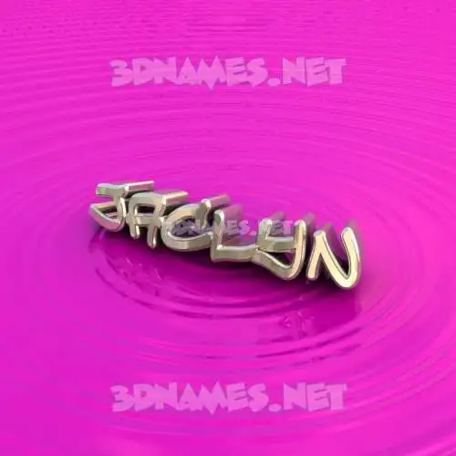 jaclyn in Pink Graffiti style - 3D name wallpaper