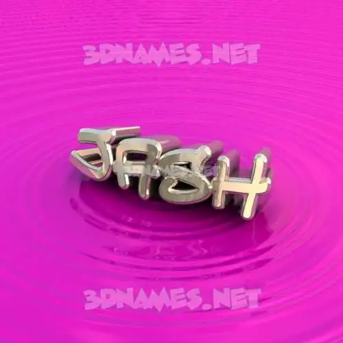 jash in Pink Graffiti style - 3D name wallpaper