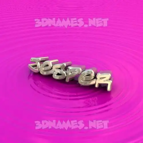 jesper in Pink Graffiti style - 3D name wallpaper
