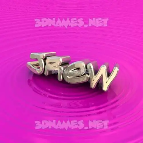 jrew in Pink Graffiti style - 3D name wallpaper