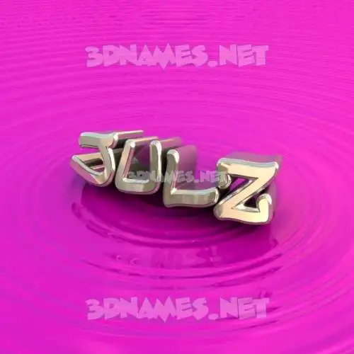 julz in Pink Graffiti style - 3D name wallpaper