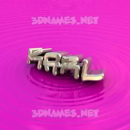 karl in Pink Graffiti style - 3D name wallpaper