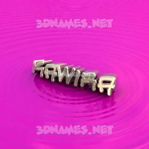 kawira in Pink Graffiti style - 3D name wallpaper
