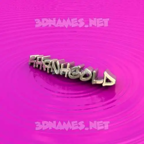 khanhgold in Pink Graffiti style - 3D name wallpaper