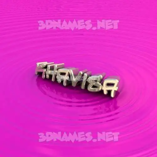 khavisa in Pink Graffiti style - 3D name wallpaper