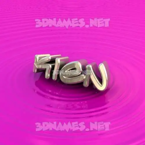 kien in Pink Graffiti style - 3D name wallpaper