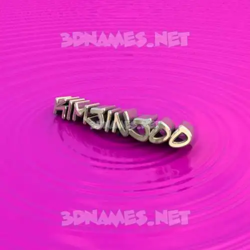 kimjinjoo in Pink Graffiti style - 3D name wallpaper
