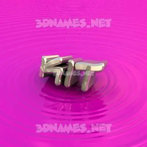 kit in Pink Graffiti style - 3D name wallpaper