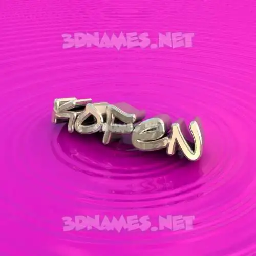 kofen in Pink Graffiti style - 3D name wallpaper
