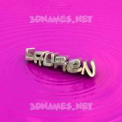 lauren in Pink Graffiti style - 3D name wallpaper lauren in Pink Graffiti style - 3D name wallpaper