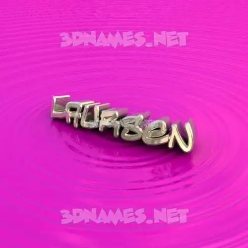 laursen in Pink Graffiti style - 3D name wallpaper