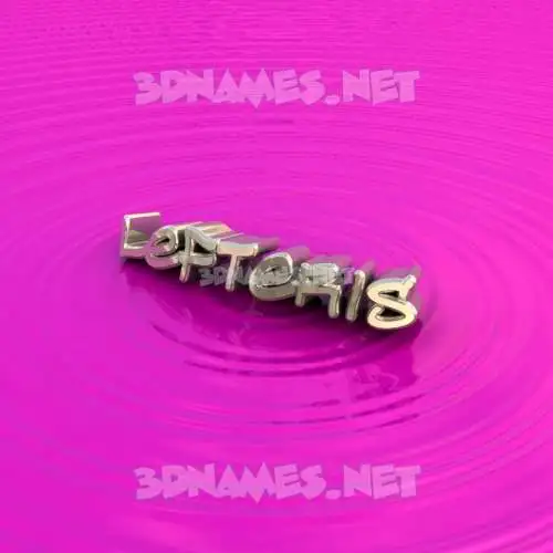 lefteris in Pink Graffiti style - 3D name wallpaper
